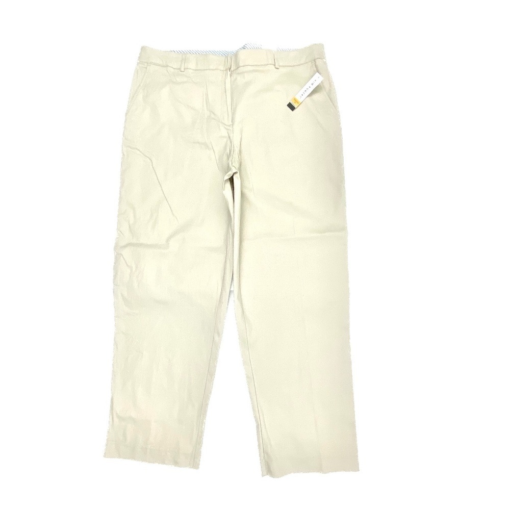 NEW Kim Rogers Shannon Fit‎ Straight Leg Women's size 18 Light Beige Chino Pants